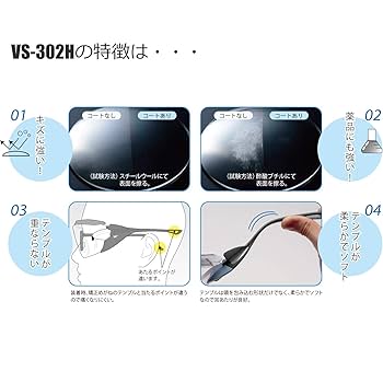 Amazon | [ミドリ安全] ビジョンベルデ 保護めがね オーバー